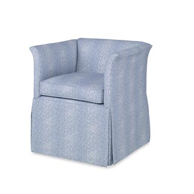 Catbird Skirted Swivel Chair