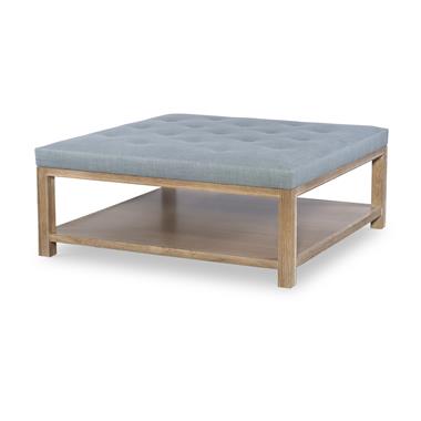 Franco 48" Square Cocktail Ottoman Button Top