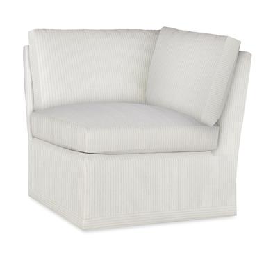 Claude Skirted Corner Chair