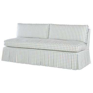 Claude 72" Boxed Pleated Settee