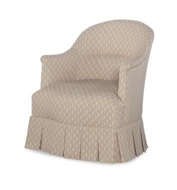 Romain Skirted Swivel Chair