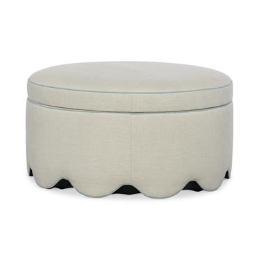 Suzie Scalloped Storage Ottoman