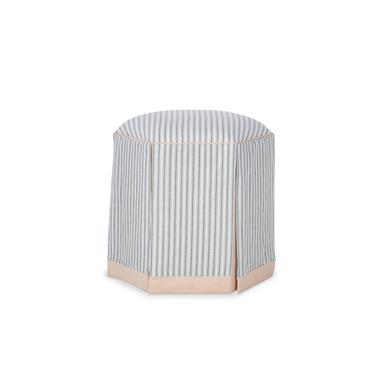 Evans Skirted Ottoman