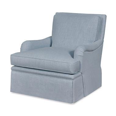 Como Skirted Swivel Chair
