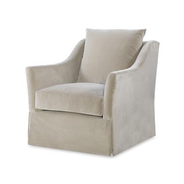 Atwood Skirted Swivel Chair