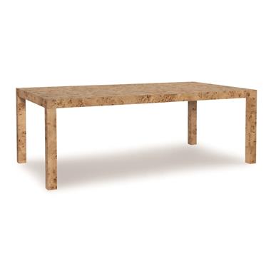 Parsons Burl Dining Table